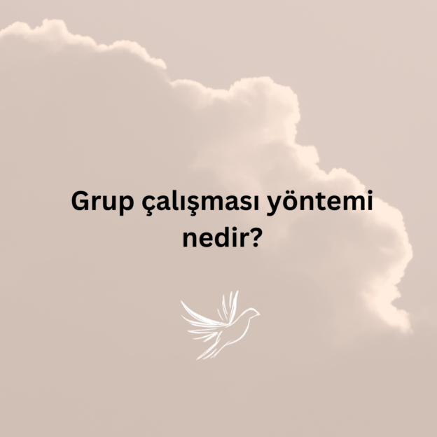 Grup çalışması yöntemi nedir? 1