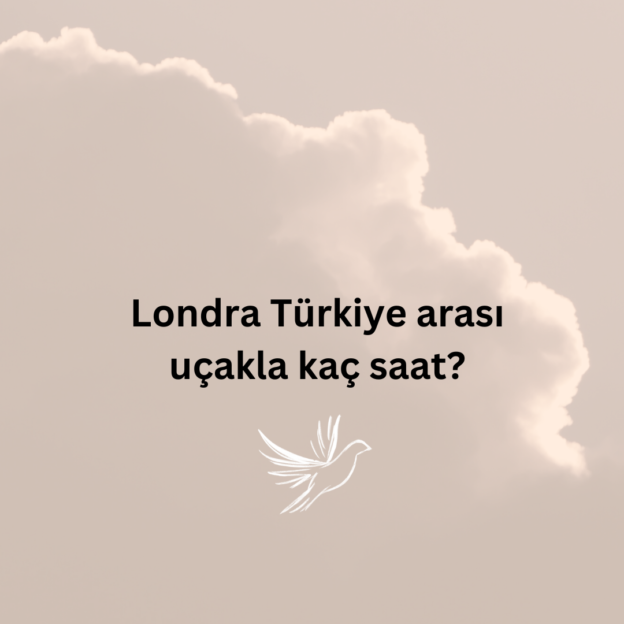 Londra Türkiye arası uçakla kaç saat? 7