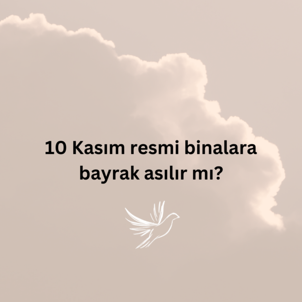 10 Kasım resmi binalara bayrak asılır mı? 1