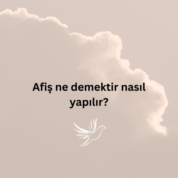 Afiş ne demektir nasıl yapılır? 1