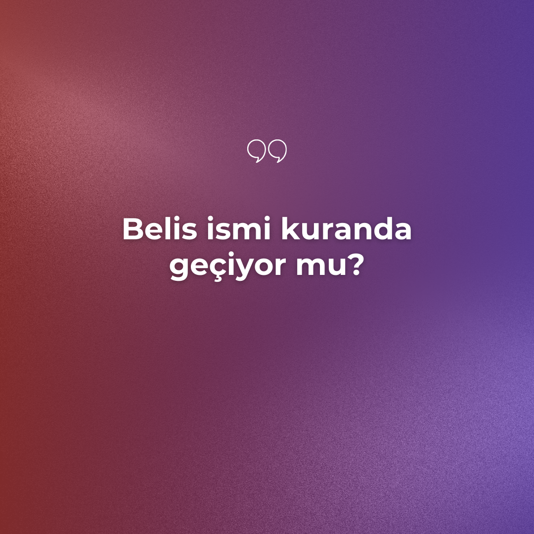 Sare İsmi Kuran'da Var Mı- Gizem Çözülüyor
