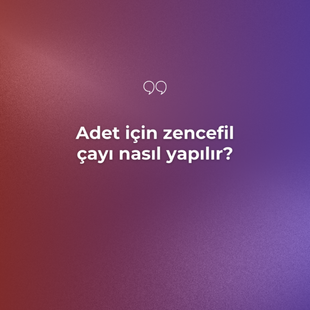 Adet için zencefil çayı nasıl yapılır? 1