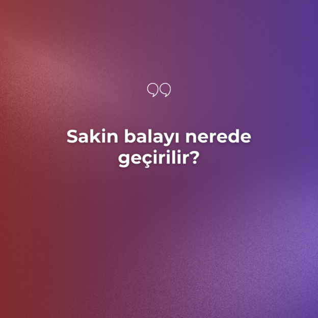 Sakin balayı nerede geçirilir? 1