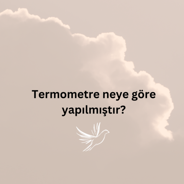 Termometre neye göre yapılmıştır? 1