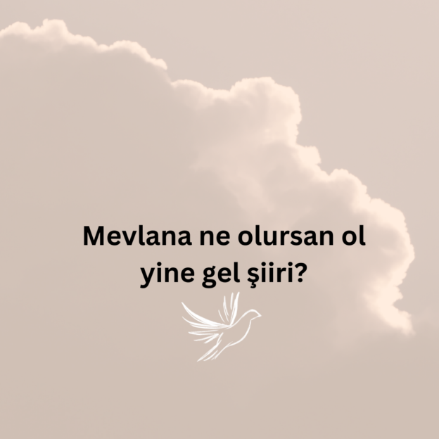 Mevlana ne olursan ol yine gel şiiri? 1