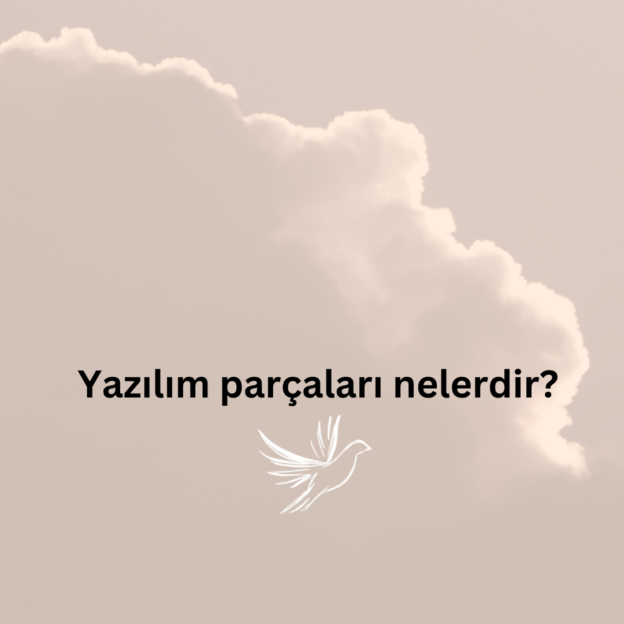 Yazılım parçaları nelerdir? 2