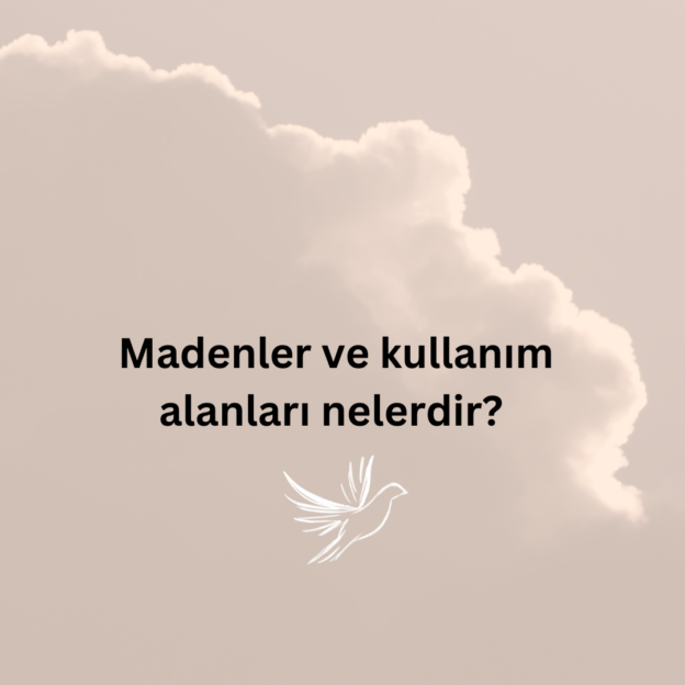 Madenler ve kullanım alanları nelerdir? 1