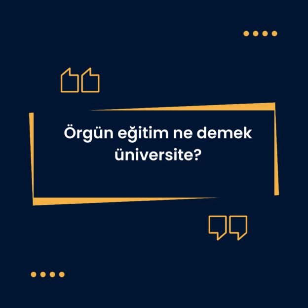 Örgün eğitim ne demek üniversite? 1