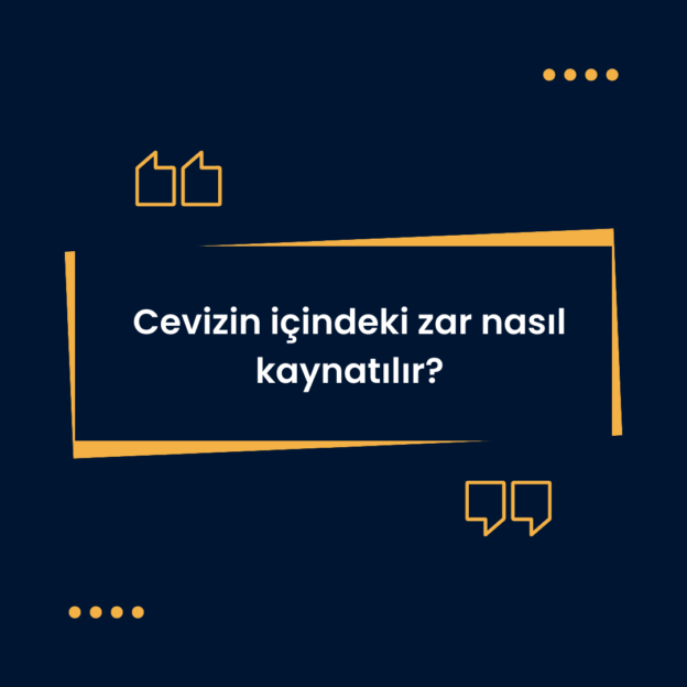 Cevizin içindeki zar nasıl kaynatılır? 1