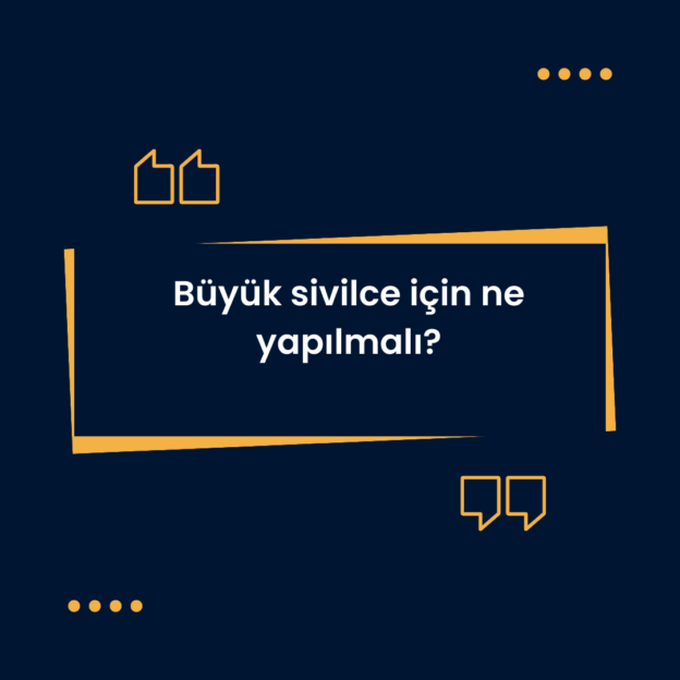 Büyük sivilce için ne yapılmalı? 5