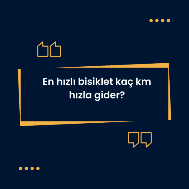 En hızlı bisiklet kaç km hızla gider? 1