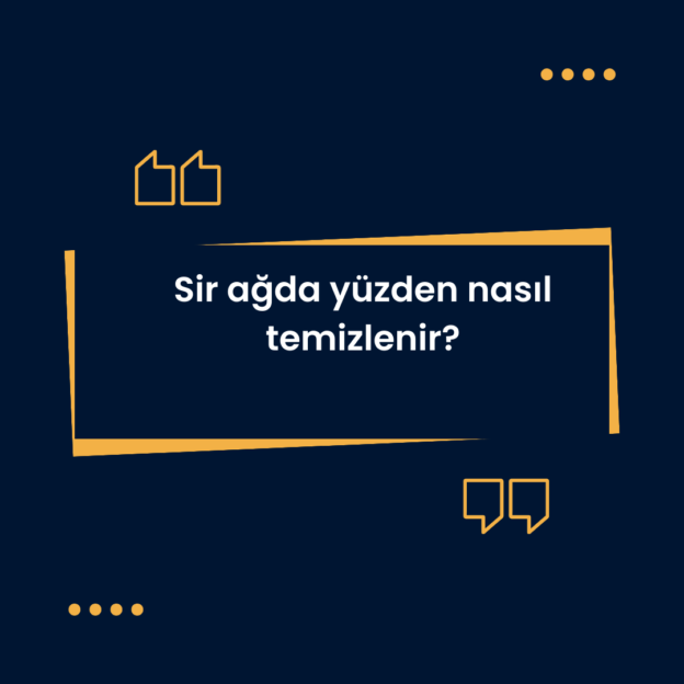 Sir ağda yüzden nasıl temizlenir? 7