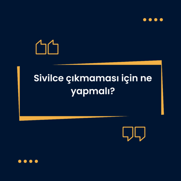 Sivilce çıkmaması için ne yapmalı? 1