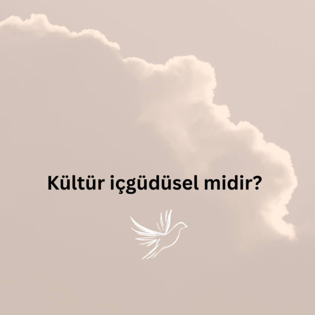 Kültür içgüdüsel midir? 1