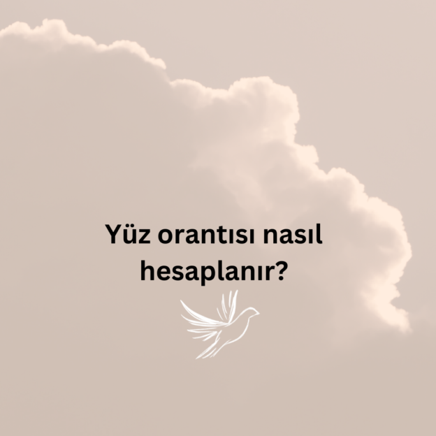 Yüz orantısı nasıl hesaplanır? 3