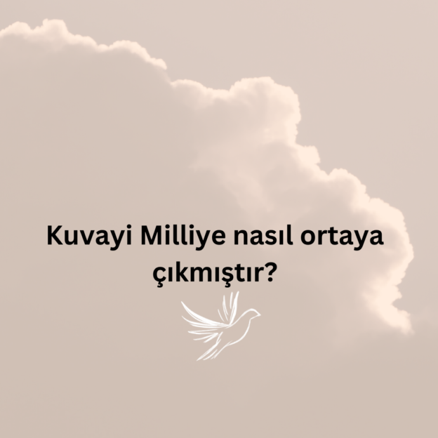 Kuvayi Milliye nasıl ortaya çıkmıştır? 1