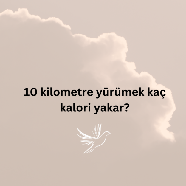 10 kilometre yürümek kaç kalori yakar? 1