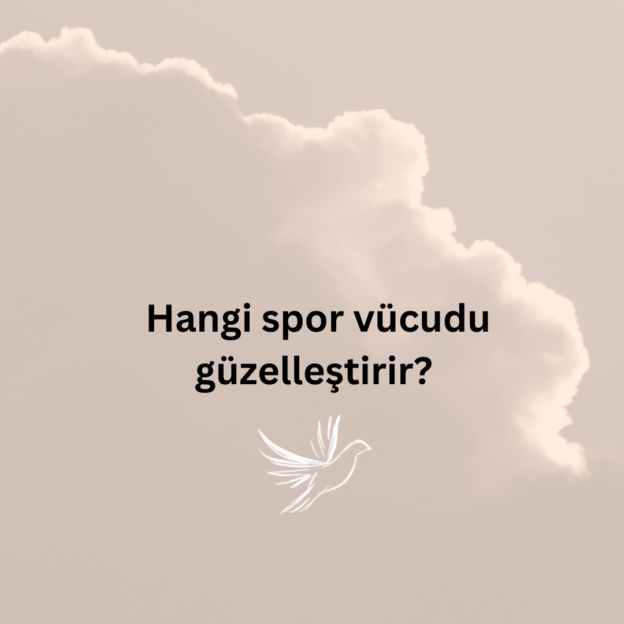 Hangi spor vücudu güzelleştirir? 1