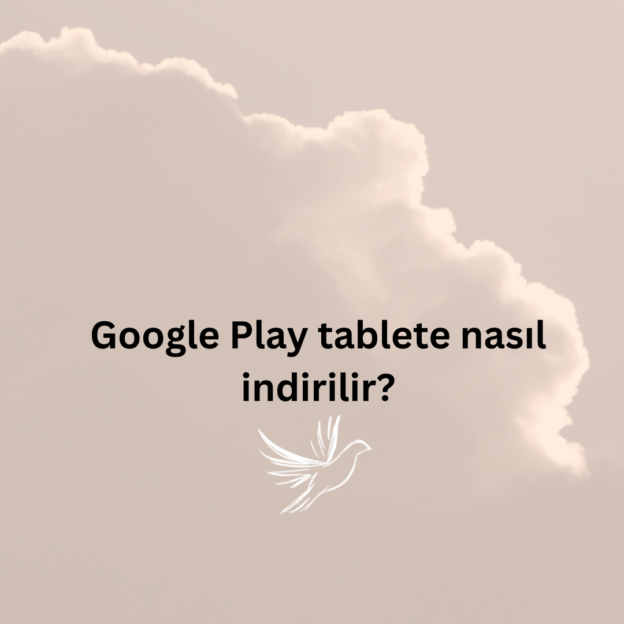 Google Play tablete nasıl indirilir? 1