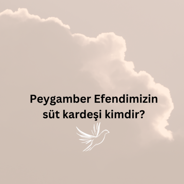Peygamber Efendimizin süt kardeşi kimdir? 1