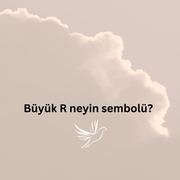 Büyük R neyin sembolü? 1