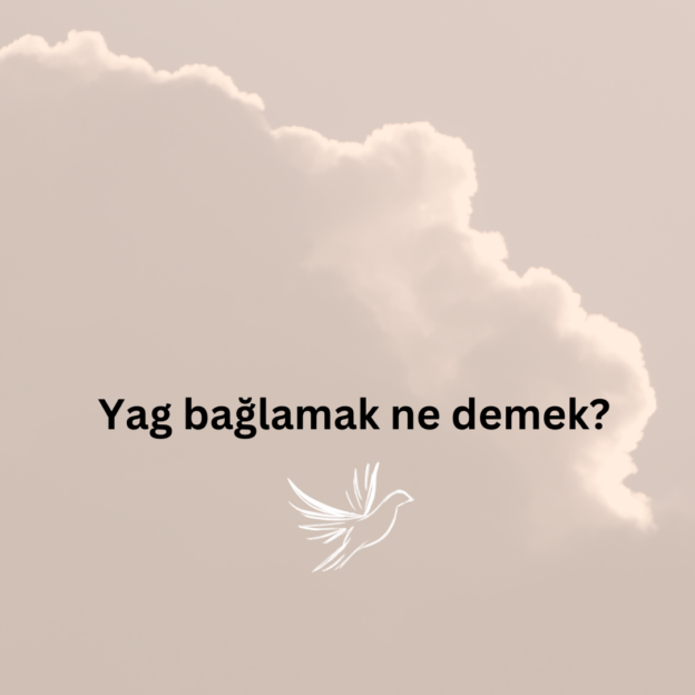 Yag bağlamak ne demek? 1