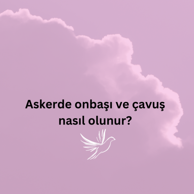 Askerde onbaşı ve çavuş nasıl olunur? 7