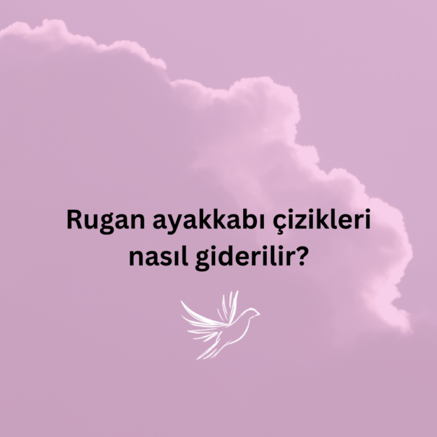 Rugan ayakkabı çizikleri nasıl giderilir? 1