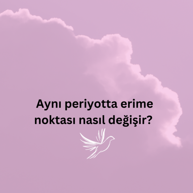 Aynı periyotta erime noktası nasıl değişir? 8