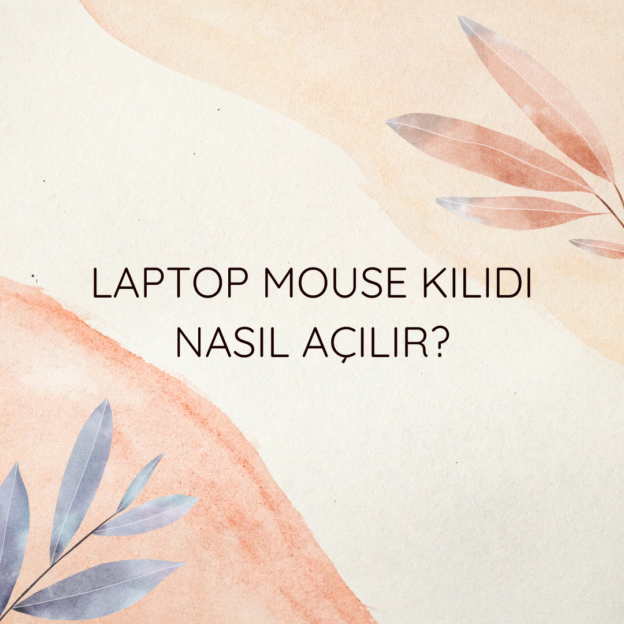 Laptop Mouse kilidi nasıl açılır? 2