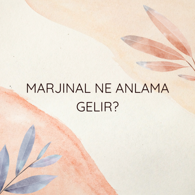 Marjinal ne anlama gelir? 6