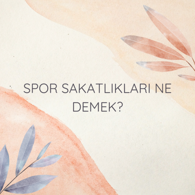Spor Sakatlıkları ne demek? 1