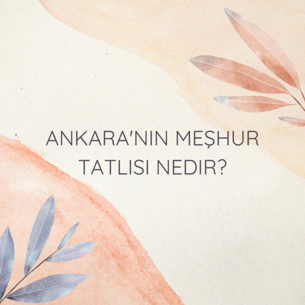Ankara'nın meşhur tatlısı nedir? 1