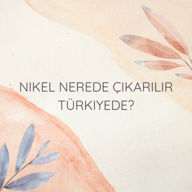 Nikel nerede çıkarılır Türkiyede? 7