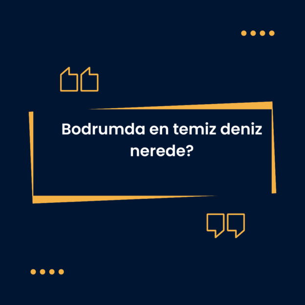Bodrumda en temiz deniz nerede? 1
