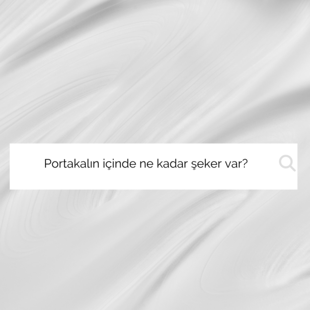 Portakalın içinde ne kadar şeker var? 1