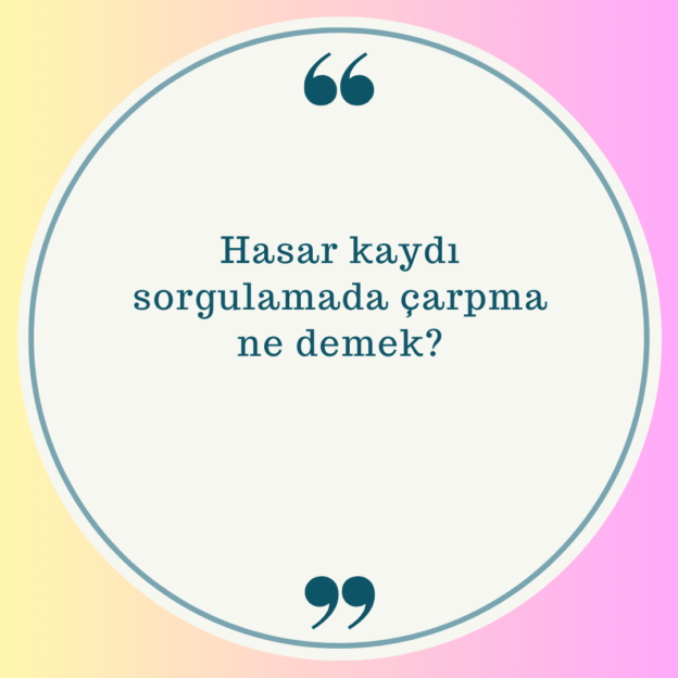 Hasar kaydı çarpma ne demek? Ne Demek Zıt Anlamı Eş