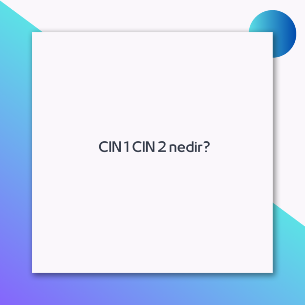 CIN 1 CIN 2 nedir? 8