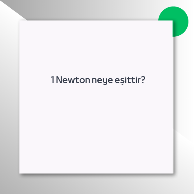 1 Newton neye eşittir?