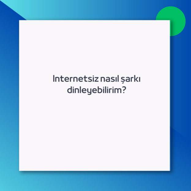 İnternetsiz müzik dinlemenin birkaç yolu var: