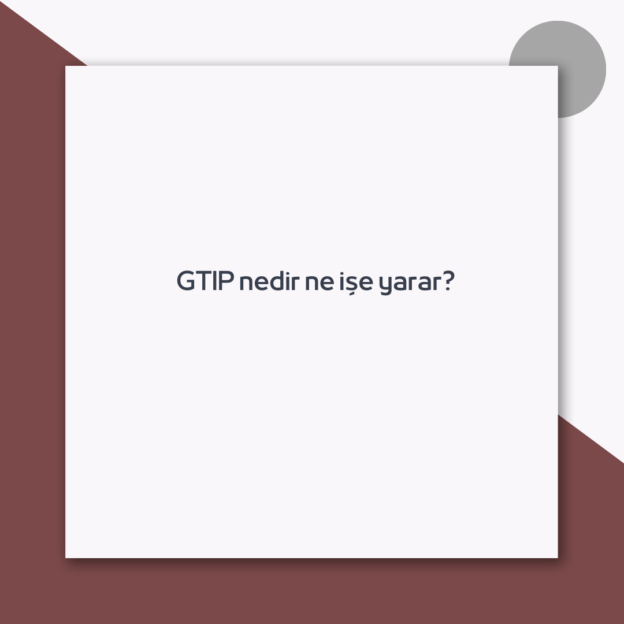 GTIP nedir ne işe yarar?