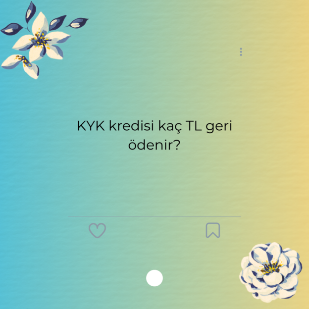 KYK kredisi kaç TL geri ödenir? 1