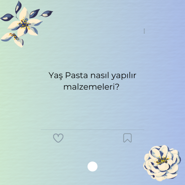 Yaş Pasta nasıl yapılır malzemeleri?