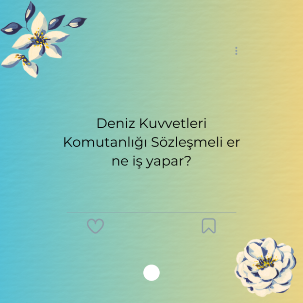 Deniz Kuvvetleri Komutanlığı Sözleşmeli er ne iş yapar? 1