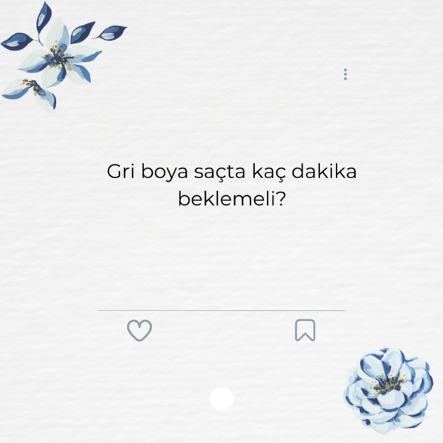 Gri boya saçta kaç dakika beklemeli? 1