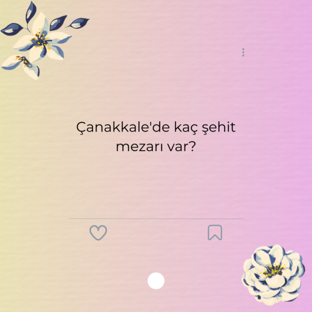Çanakkale'de kaç şehit mezarı var? 1