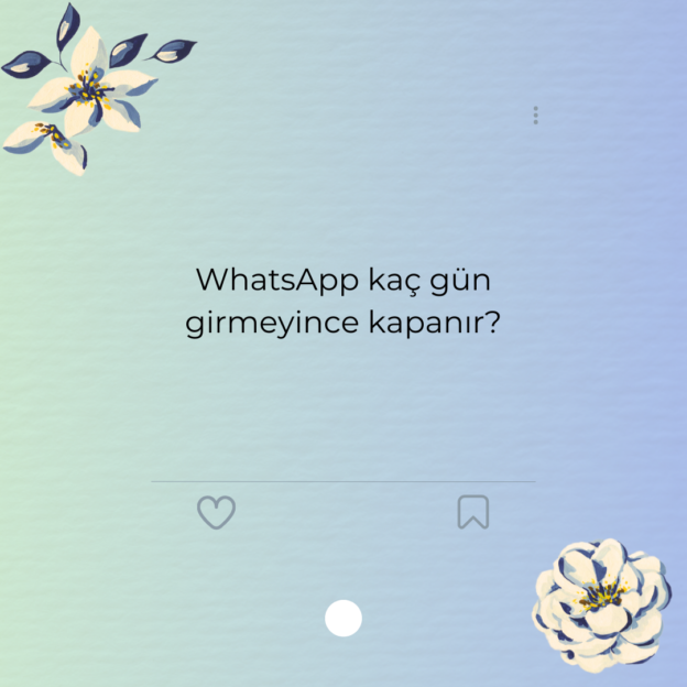 WhatsApp kaç gün girmeyince kapanır?