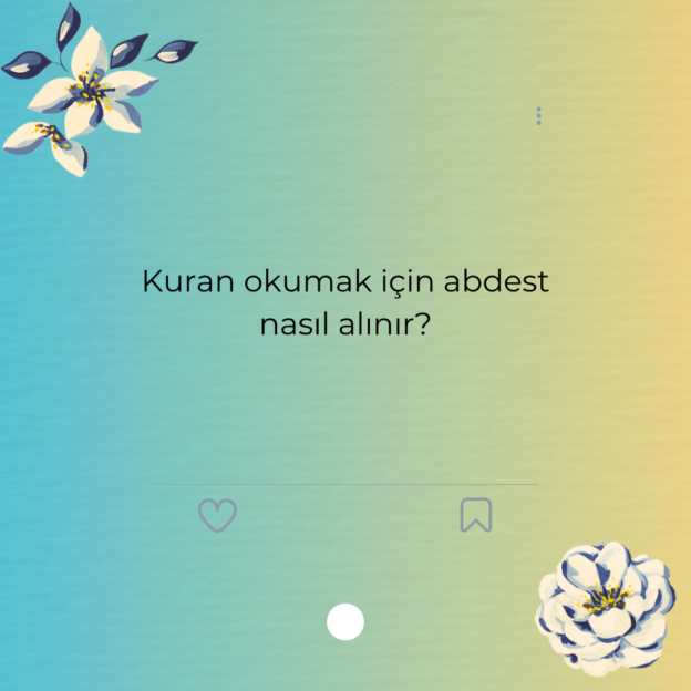 Kuran okumak için abdest nasıl alınır? 1