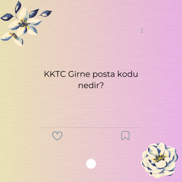 KKTC Girne posta kodu nedir? 1