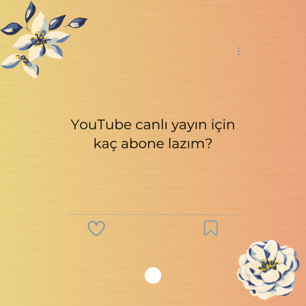 YouTube canlı yayın için kaç abone lazım? 1